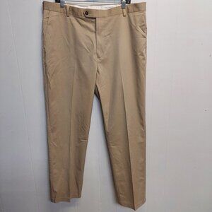 ROUNDTREE & YORKE CLASSIC FIT KHAKI SLACKS - 38X29